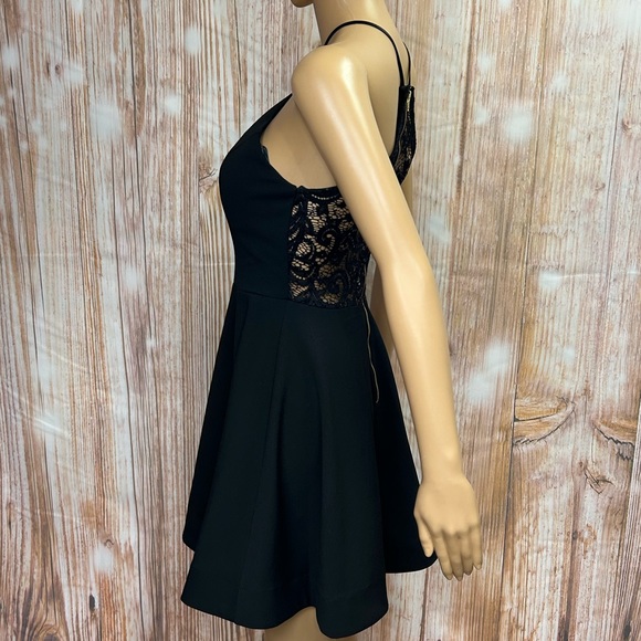 My Michelle Black Halter Neck Mini‎ Dress - Picture 3 of 9